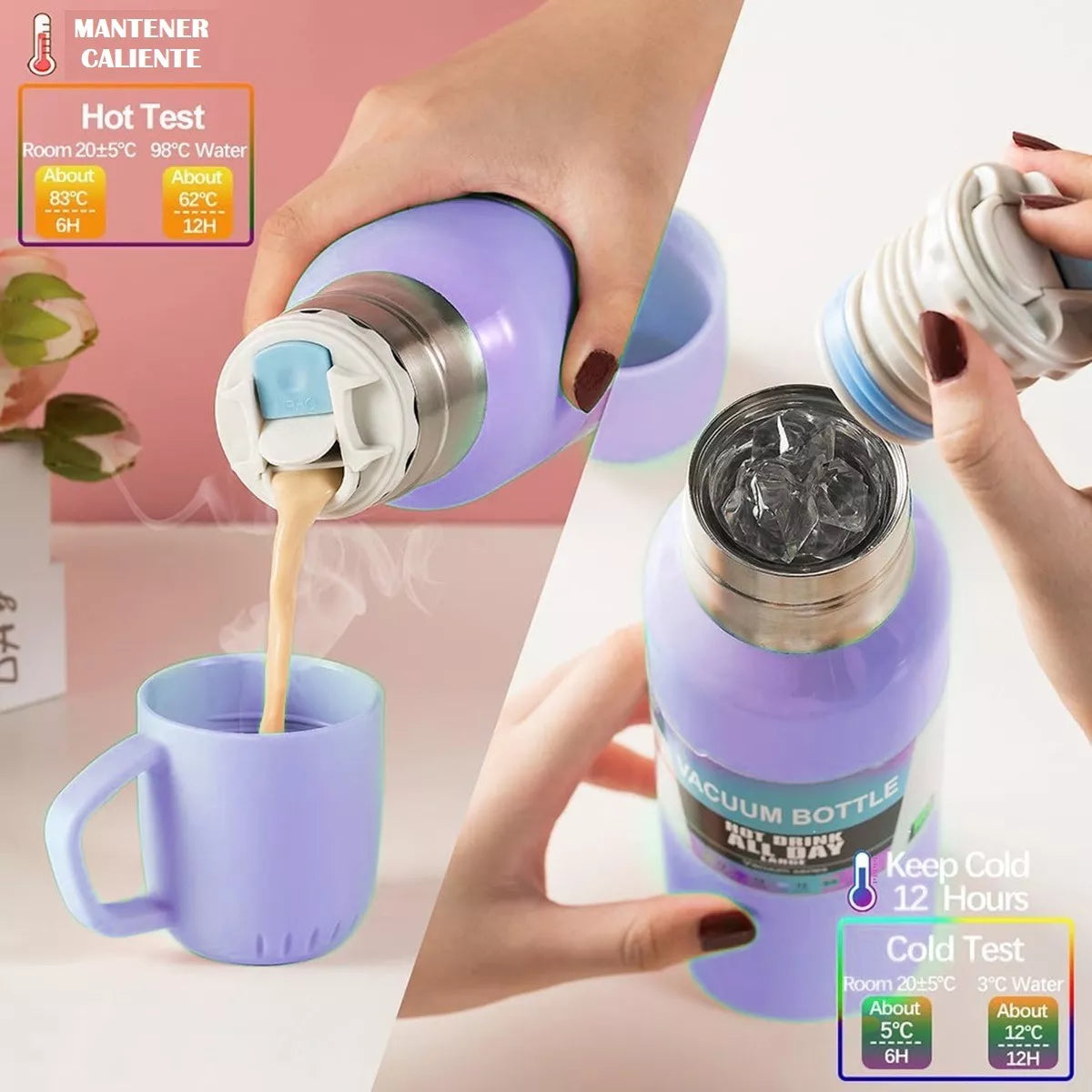 Termo Para Agua Caliente Con 3 Tazas